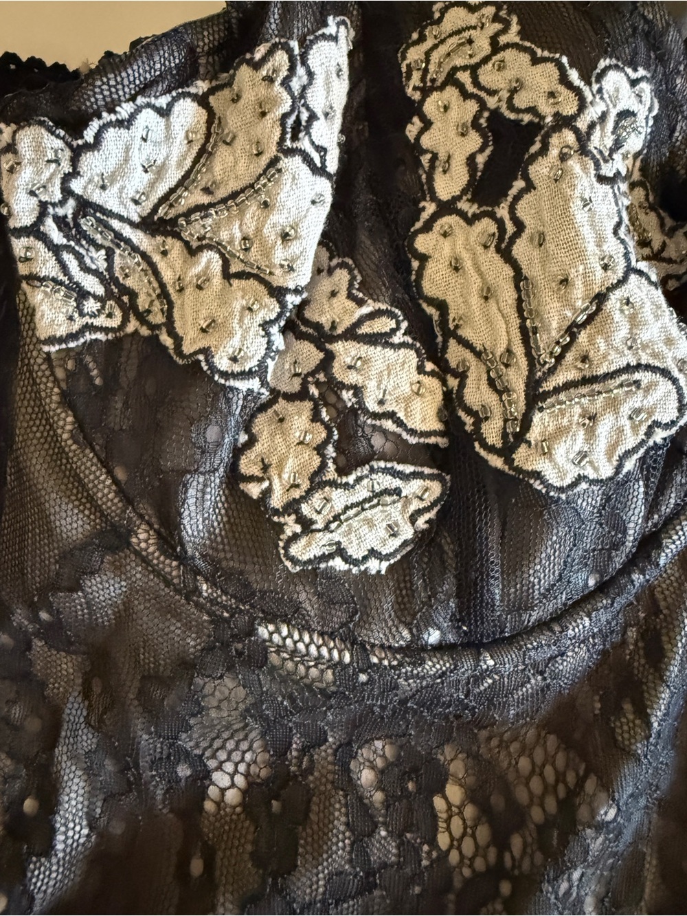 Free People Bali Meet Me At Midnight Lacy Floral Set Size Large NWT $300 - Picture 10 of 16